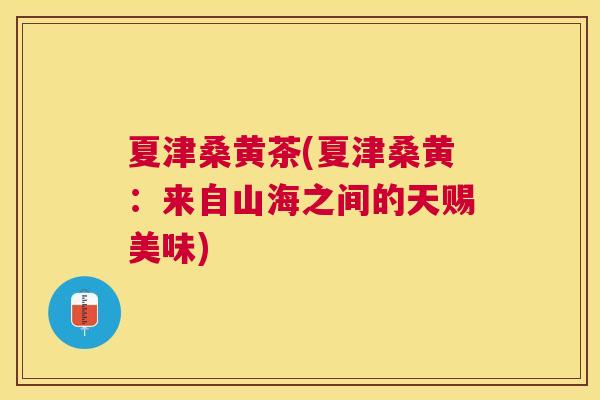 夏津桑黄茶(夏津桑黄：来自山海之间的天赐美味)
