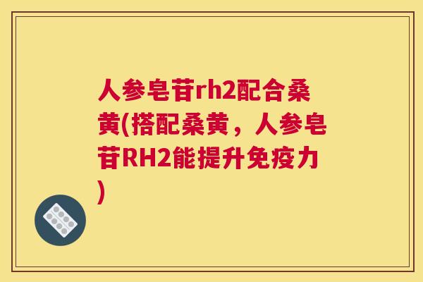 人参皂苷rh2配合桑黄(搭配桑黄,人参皂苷RH2能提升力) 人参皂苷rh2配合桑黄(搭配桑黄,人参皂苷RH2能提升力)