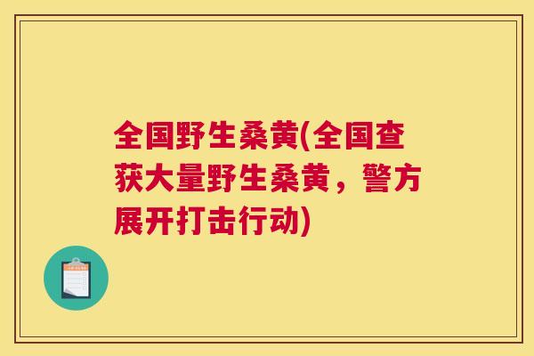 全国野生桑黄(全国查获大量野生桑黄,警方展开打击行动) 全国野生桑黄(全国查获大量野生桑黄,警方展开打击行动)