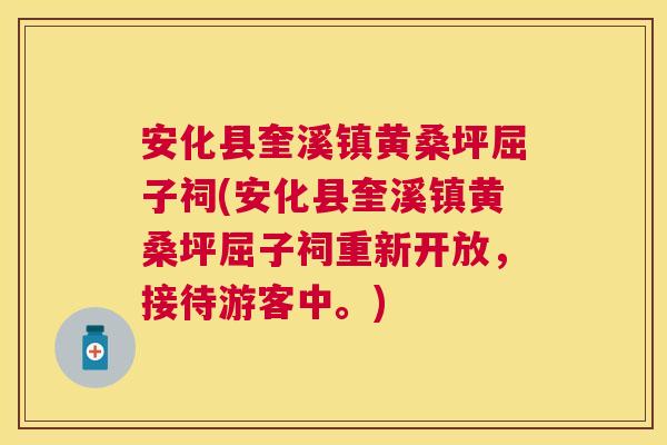 安化县奎溪镇黄桑坪屈子祠(安化县奎溪镇黄桑坪屈子祠重新开放，接待游客中。)