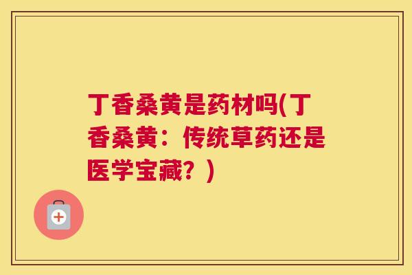 丁香桑黄是药材吗(丁香桑黄：传统草药还是医学宝藏？)