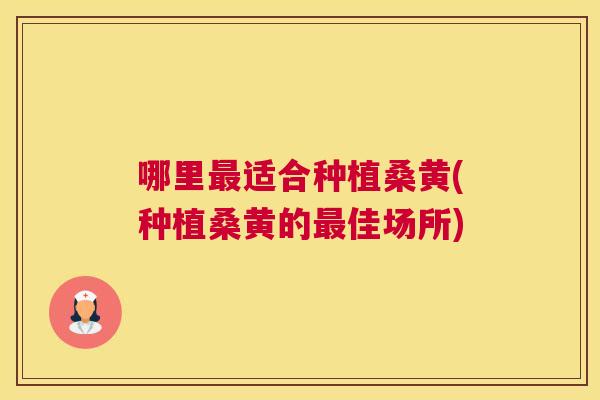 哪里适合种植桑黄(种植桑黄的佳场所) 哪里适合种植桑黄(种植桑黄的佳场所)
