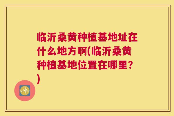 临沂桑黄种植基地址在什么地方啊(临沂桑黄种植基地位置在哪里?) 临沂桑黄种植基地址在什么地方啊(临沂桑黄种植基地位置在哪里?)