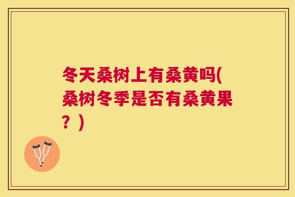 冬天桑树上有桑黄吗(桑树冬季是否有桑黄果?) 冬天桑树上有桑黄吗(桑树冬季是否有桑黄果?)