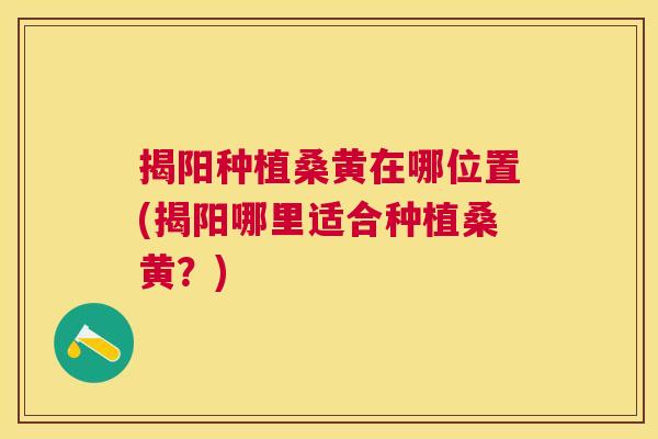 揭阳种植桑黄在哪位置(揭阳哪里适合种植桑黄?) 揭阳种植桑黄在哪位置(揭阳哪里适合种植桑黄?)