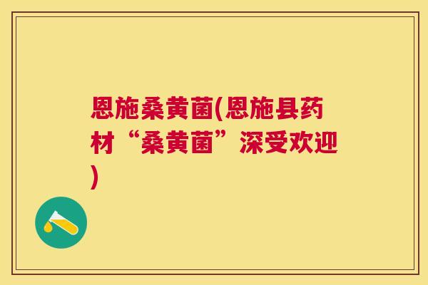 恩施桑黄菌(恩施县药材“桑黄菌”深受欢迎) 恩施桑黄菌(恩施县药材“桑黄菌”深受欢迎)