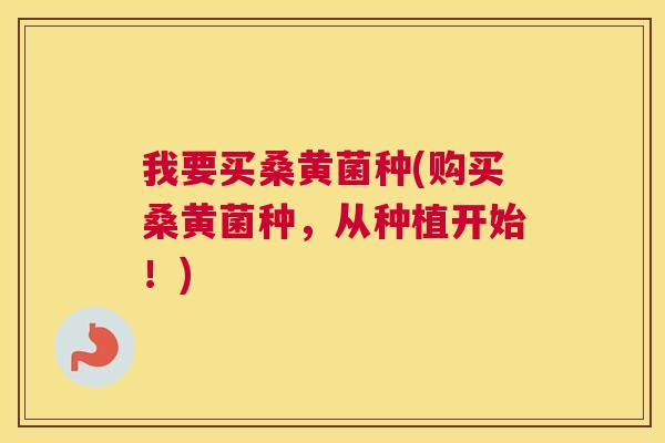 我要买桑黄菌种(购买桑黄菌种,从种植开始!) 我要买桑黄菌种(购买桑黄菌种,从种植开始!)