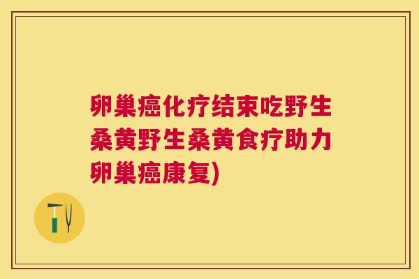 卵巢结束吃野生桑黄野生桑黄食疗助力卵巢康复)