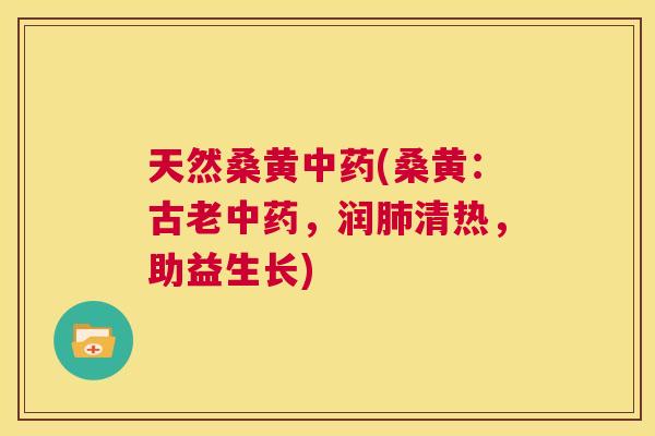 天然桑黄(桑黄:古老,润清热,助益生长) 天然桑黄(桑黄:古老,润清热,助益生长)