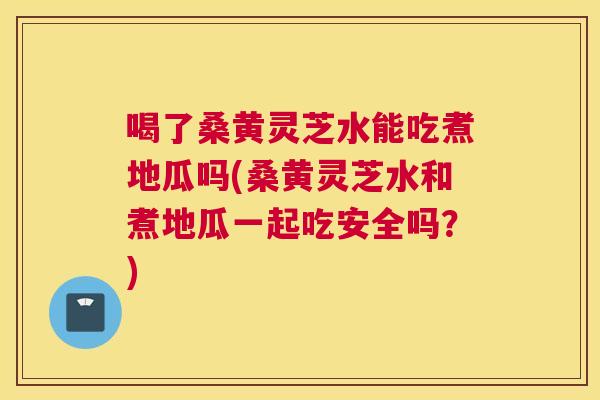 喝了桑黄灵芝水能吃煮地瓜吗(桑黄灵芝水和煮地瓜一起吃安全吗?) 喝了桑黄灵芝水能吃煮地瓜吗(桑黄灵芝水和煮地瓜一起吃安全吗?)