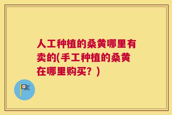 人工种植的桑黄哪里有卖的(手工种植的桑黄在哪里购买?) 人工种植的桑黄哪里有卖的(手工种植的桑黄在哪里购买?)