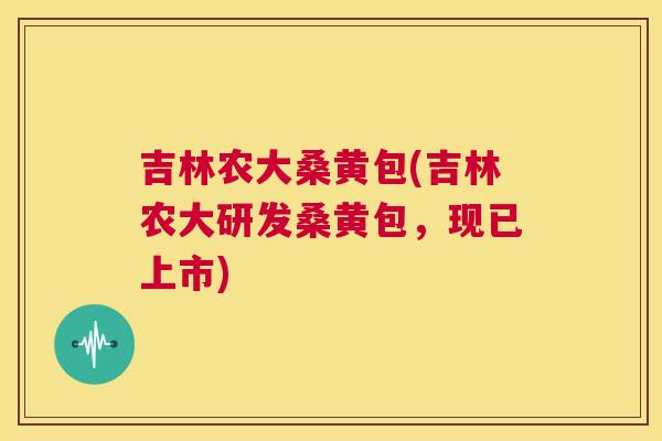 吉林农大桑黄包(吉林农大研发桑黄包,现已上市) 吉林农大桑黄包(吉林农大研发桑黄包,现已上市)
