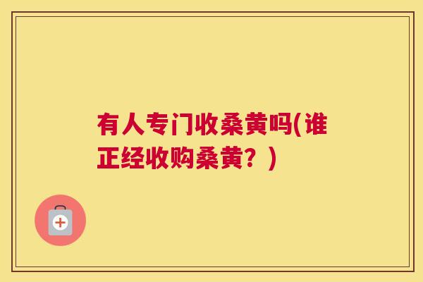 有人专门收桑黄吗(谁正经收购桑黄?) 有人专门收桑黄吗(谁正经收购桑黄?)