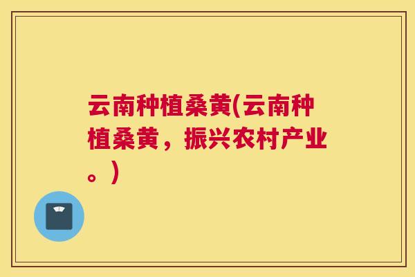 云南种植桑黄(云南种植桑黄,振兴农村产业。) 云南种植桑黄(云南种植桑黄,振兴农村产业。)
