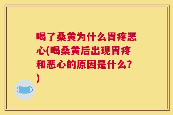 喝了桑黄为什么胃疼恶心(喝桑黄后出现胃疼和恶心的原因是什么?) 喝了桑黄为什么胃疼恶心(喝桑黄后出现胃疼和恶心的原因是什么?)