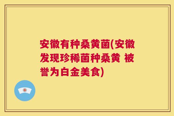 安徽有种桑黄菌(安徽发现珍稀菌种桑黄 被誉为白金美食) 安徽有种桑黄菌(安徽发现珍稀菌种桑黄 被誉为白金美食)