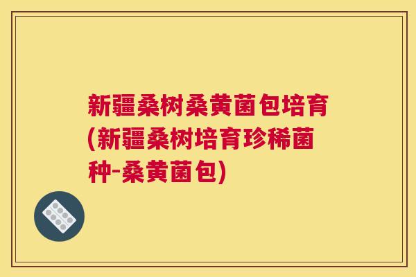 新疆桑树桑黄菌包培育(新疆桑树培育珍稀菌种-桑黄菌包) 新疆桑树桑黄菌包培育(新疆桑树培育珍稀菌种-桑黄菌包)