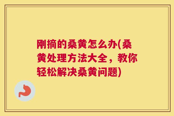 刚摘的桑黄怎么办(桑黄处理方法大全,教你轻松解决桑黄问题) 刚摘的桑黄怎么办(桑黄处理方法大全,教你轻松解决桑黄问题)