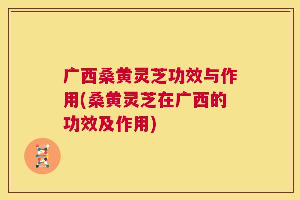 广西桑黄灵芝功效与作用(桑黄灵芝在广西的功效及作用) 广西桑黄灵芝功效与作用(桑黄灵芝在广西的功效及作用)