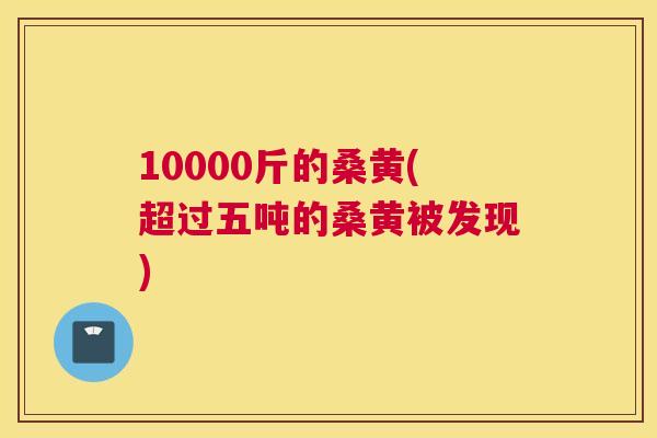 10000斤的桑黄(超过五吨的桑黄被发现) 10000斤的桑黄(超过五吨的桑黄被发现)