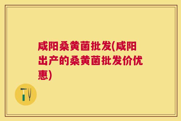 咸阳桑黄菌批发(咸阳出产的桑黄菌批发价优惠) 咸阳桑黄菌批发(咸阳出产的桑黄菌批发价优惠)