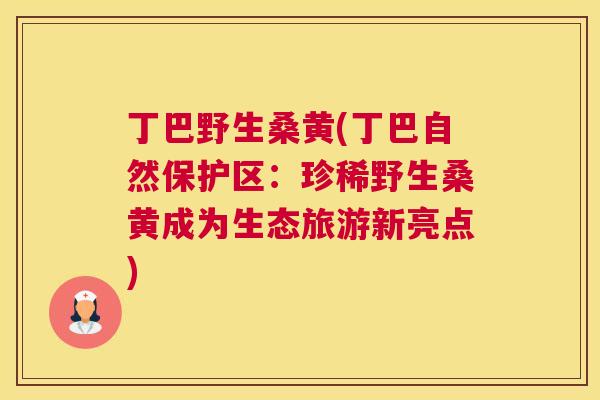 丁巴野生桑黄(丁巴自然保护区：珍稀野生桑黄成为生态旅游新亮点)