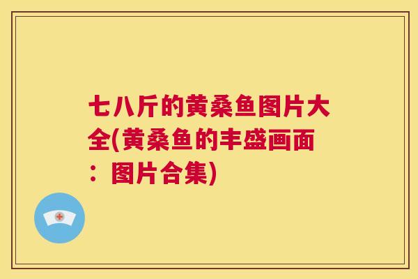 七八斤的黄桑鱼图片大全(黄桑鱼的丰盛画面:图片合集) 七八斤的黄桑鱼图片大全(黄桑鱼的丰盛画面:图片合集)