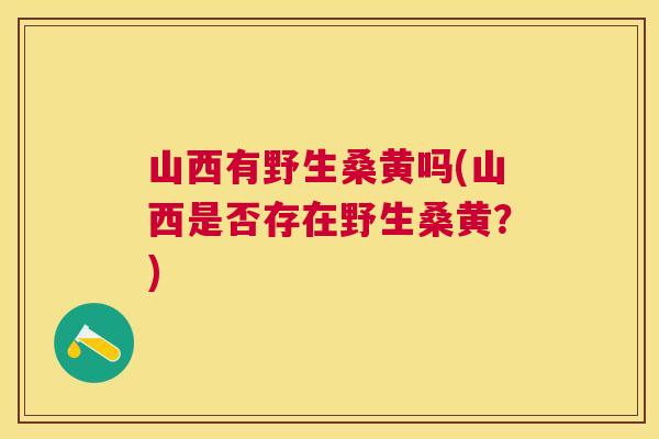 山西有野生桑黄吗(山西是否存在野生桑黄?) 山西有野生桑黄吗(山西是否存在野生桑黄?)