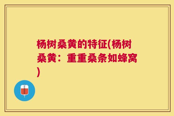 杨树桑黄的特征(杨树桑黄:重重桑条如蜂窝) 杨树桑黄的特征(杨树桑黄:重重桑条如蜂窝)