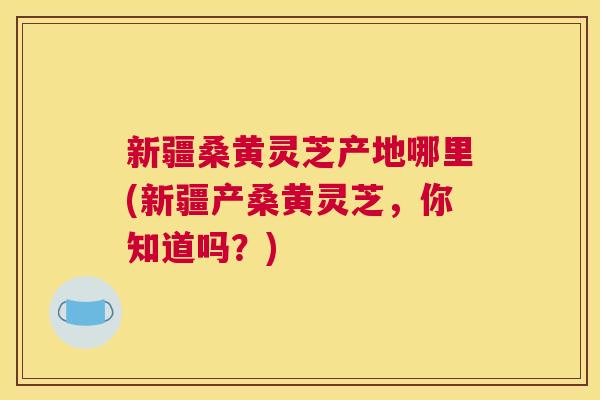 新疆桑黄灵芝产地哪里(新疆产桑黄灵芝,你知道吗?) 新疆桑黄灵芝产地哪里(新疆产桑黄灵芝,你知道吗?)