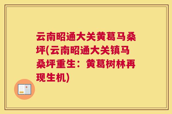云南昭通大关黄葛马桑坪(云南昭通大关镇马桑坪重生:黄葛树林再现生机) 云南昭通大关黄葛马桑坪(云南昭通大关镇马桑坪重生:黄葛树林再现生机)