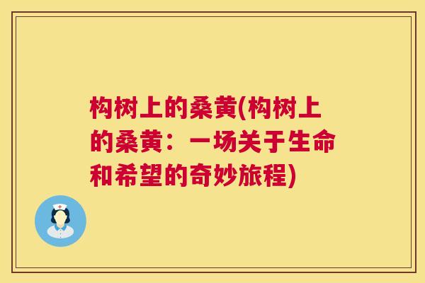 构树上的桑黄(构树上的桑黄:一场关于生命和希望的奇妙旅程) 构树上的桑黄(构树上的桑黄:一场关于生命和希望的奇妙旅程)