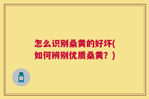 怎么识别桑黄的好坏(如何辨别优质桑黄？)