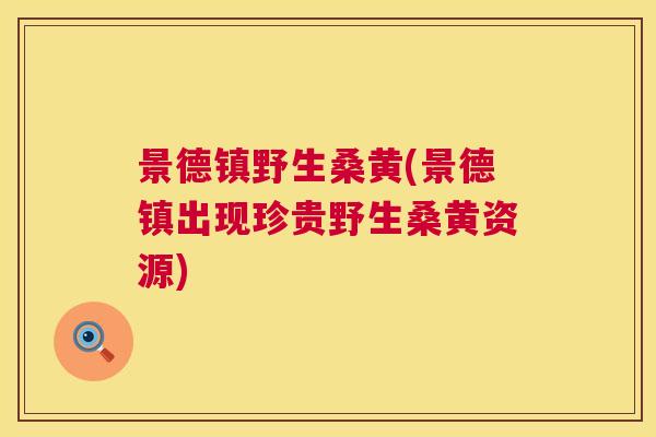 景德镇野生桑黄(景德镇出现珍贵野生桑黄资源) 景德镇野生桑黄(景德镇出现珍贵野生桑黄资源)