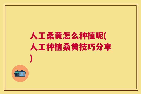 人工桑黄怎么种植呢(人工种植桑黄技巧分享) 人工桑黄怎么种植呢(人工种植桑黄技巧分享)