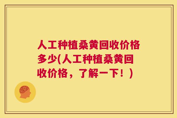 人工种植桑黄回收价格多少(人工种植桑黄回收价格,了解一下!) 人工种植桑黄回收价格多少(人工种植桑黄回收价格,了解一下!)