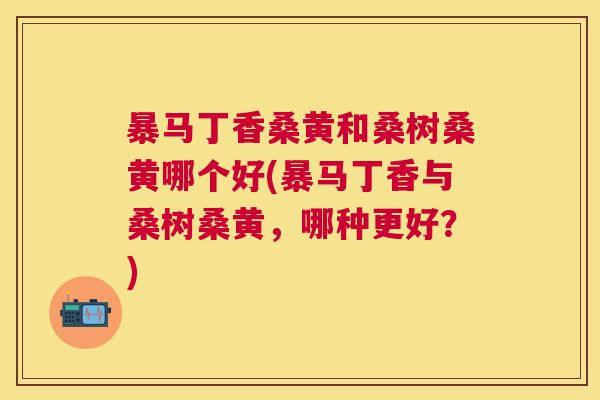 暴马丁香桑黄和桑树桑黄哪个好(暴马丁香与桑树桑黄,哪种更好?) 暴马丁香桑黄和桑树桑黄哪个好(暴马丁香与桑树桑黄,哪种更好?)