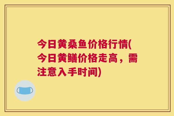 今日黄桑鱼价格行情(今日黄鳝价格走高,需注意入手时间) 今日黄桑鱼价格行情(今日黄鳝价格走高,需注意入手时间)