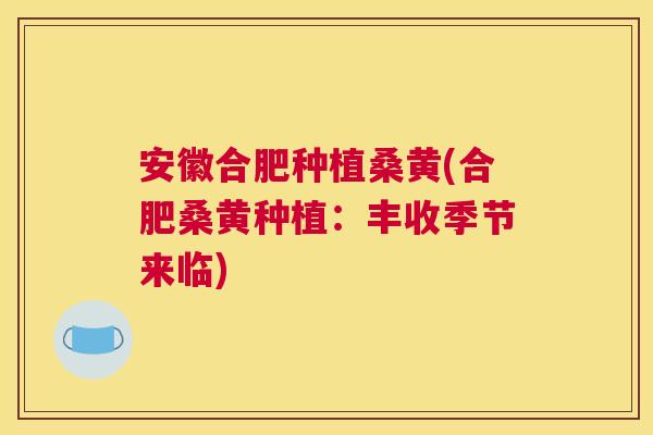 安徽合肥种植桑黄(合肥桑黄种植:丰收季节来临) 安徽合肥种植桑黄(合肥桑黄种植:丰收季节来临)