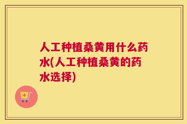 人工种植桑黄用什么药水(人工种植桑黄的药水选择)