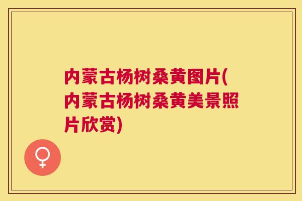 内蒙古杨树桑黄图片(内蒙古杨树桑黄美景照片欣赏)