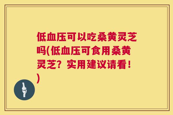 低可以吃桑黄灵芝吗(低可食用桑黄灵芝?实用建议请看!) 低可以吃桑黄灵芝吗(低可食用桑黄灵芝?实用建议请看!)