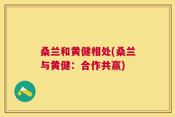 桑兰和黄健相处(桑兰与黄健:合作共赢) 桑兰和黄健相处(桑兰与黄健:合作共赢)