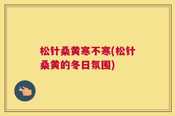 松针桑黄寒不寒(松针桑黄的冬日氛围) 松针桑黄寒不寒(松针桑黄的冬日氛围)