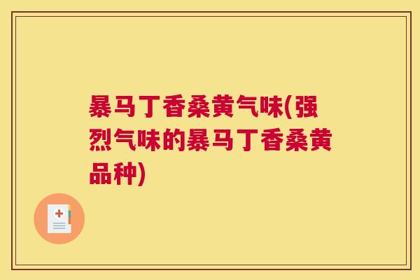 暴马丁香桑黄气味(强烈气味的暴马丁香桑黄品种) 暴马丁香桑黄气味(强烈气味的暴马丁香桑黄品种)