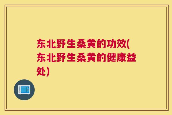 东北野生桑黄的功效(东北野生桑黄的健康益处) 东北野生桑黄的功效(东北野生桑黄的健康益处)