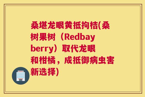 桑堪龙眼黄抵拘桔(桑树果树(Redbayberry)取代龙眼和柑橘,成抵御虫害新选择) 桑堪龙眼黄抵拘桔(桑树果树(Redbayberry)取代龙眼和柑橘,成抵御虫害新选择)