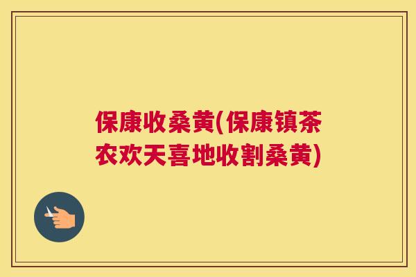 保康收桑黄(保康镇茶农欢天喜地收割桑黄) 保康收桑黄(保康镇茶农欢天喜地收割桑黄)