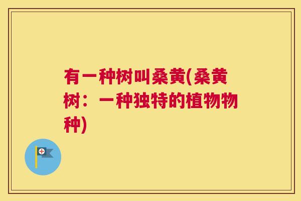 有一种树叫桑黄(桑黄树:一种独特的植物物种) 有一种树叫桑黄(桑黄树:一种独特的植物物种)