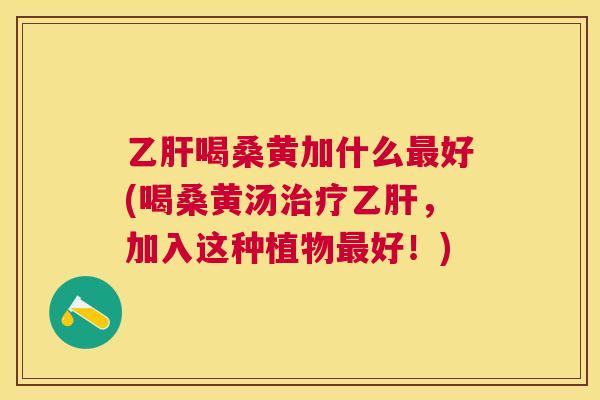 喝桑黄加什么好(喝桑黄汤,加入这种植物好!) 喝桑黄加什么好(喝桑黄汤,加入这种植物好!)
